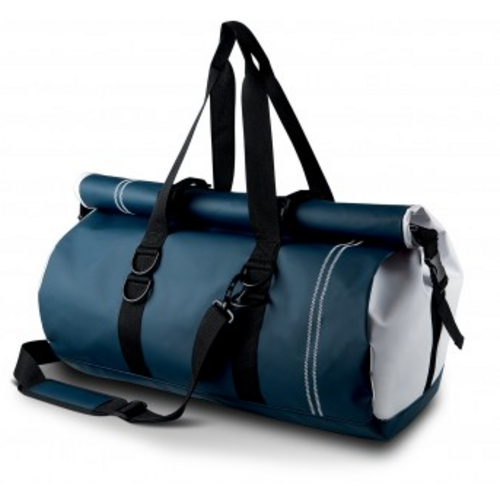 SAC DE SPORT 71 LITRES MARINE/BLANC REF.KI0625
