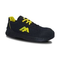 CHAUSS.SECU BASSE E-AERO NOIR/JAUNE TEXTILE EMBOUT ALU S1P SRC CI ESD Rezé