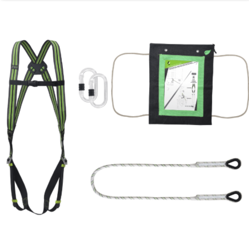 KIT RETENUE AU TRAVAIL AVEC HARNAIS/LONGE ET MOUSQUETON REF.FA8000100