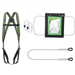 KIT RETENUE AU TRAVAIL AVEC HARNAIS/LONGE ET MOUSQUETON REF.FA8000100 Rezé