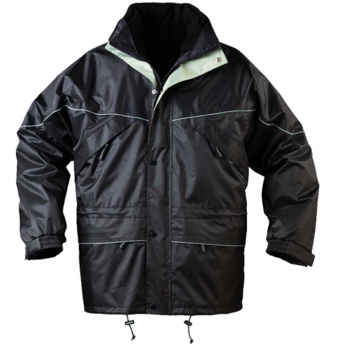PARKA ISA POLYESTER ENDUIT PVC NOIR REF 5ISAB