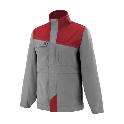 BLOUSON BICOLORE CP GRIS ACIER/ROUGE 3COLCP00