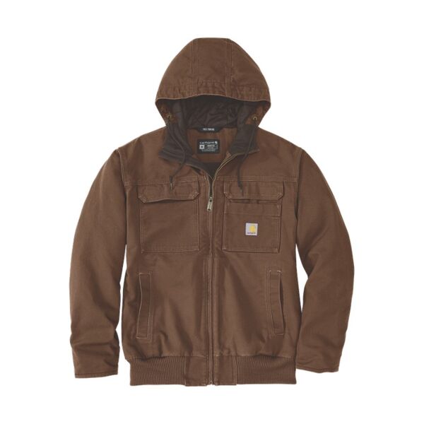 Blouson de travail &agrave; capuche Carhartt Washed Duck Bartlett 106980 - robuste, chaud et anti-vent