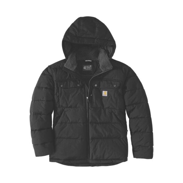 Blouson homme matelass&eacute; &agrave; capuche CARHARTT Livingston Jacket 107082 - D&eacute;perlant Rain Defender� et anti-vent Wind Fighter�