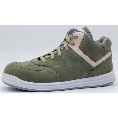 CHAUSS.SECU.HAUTE NORAH VERT EN MICROFIBRE S3 SRC