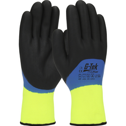 Gants de protection G-TEK� POLYKOR� haute-visibilit&eacute; - EN388 4X32C - Isolant thermique et double enduction nitrile Rezé