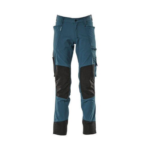 PANTALON PETROLE AVEC POCHES GENOUILLERES POLYAMIDE/ELAS 235GR REF.17179-311