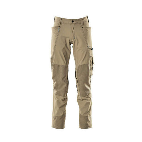 PANTALON BEIGE AVEC POCHES GENOUILLERES POLYAMIDE/ELAS 235GR REF.17179-311