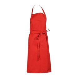 Tablier bavette mixte LOTI Robur - Protection et confort pratique pour le service et la cuisine - Rouge Rezé