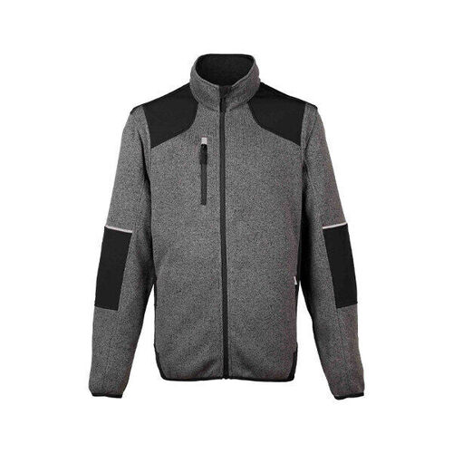 VESTE POLAIRE E-FROST GRIS/NOIR INT MOLLETON 100% POLYESTER 380GR