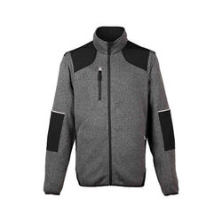 VESTE POLAIRE E-FROST GRIS/NOIR INT MOLLETON 100% POLYESTER 380GR VESTE POLAIRE E-FROST GRIS/NOIR INT MOLLETON 100% POLYESTER 380GR