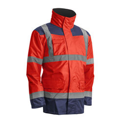 PARKA HV 4EN1 KANATA POLYESTER ROUGE FLUO/MARINE REF.7KANR PARKA HV 4EN1 KANATA POLYESTER ROUGE FLUO/MARINE REF.7KANR