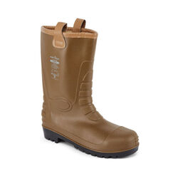 BOTTE DE SECURITE NEPTUNE MARRON FOURREE  PVC/NITRIL S5 REF.FW75