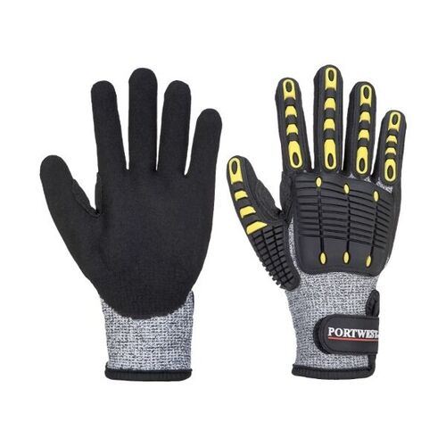 Gant de protection anti-coupure et anti-chocs Portwest A722 EN 388 4X43CP - Haute r&eacute;sistance et adh&eacute;rence nitrile