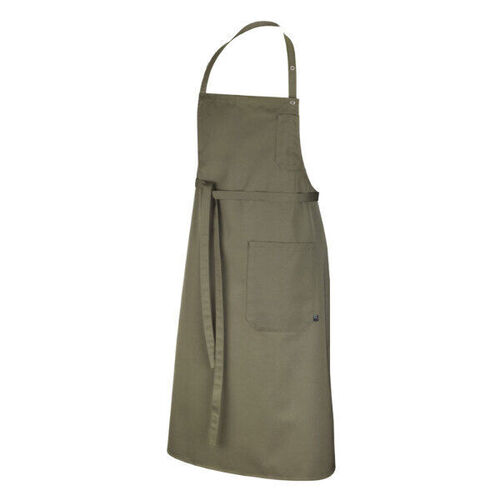 Tablier bavette mixte LOTI Robur - Protection et confort pratique pour le service et la cuisine - Kaki