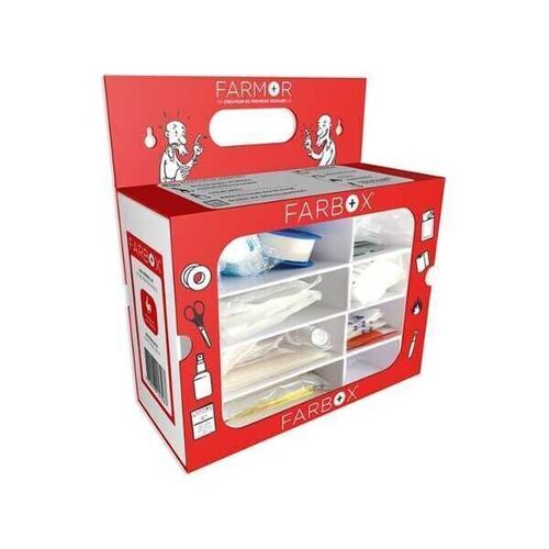 Trousse de secours universelle FARMOR FAR 3520 BOX - Kit premiers secours 10 &agrave; 20 personnes