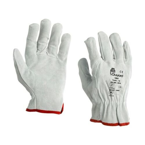 Gants de protection en cuir cro&ucirc;te de bovin GUYARD 1531 - EN 388 et EN 407