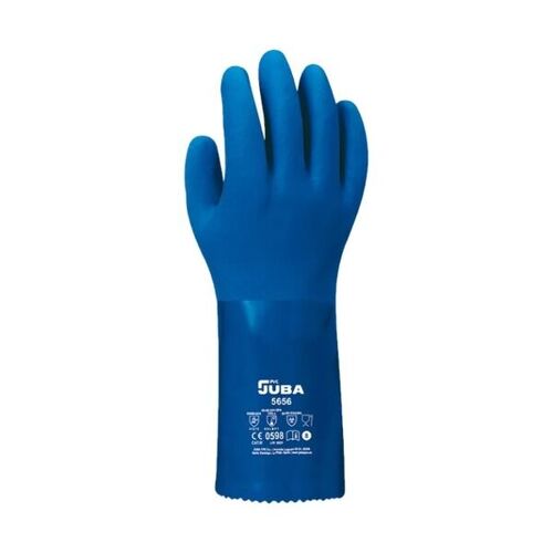 Gants de protection chimique PVC H5656 JUBA - &Eacute;tanches, antid&eacute;rapants et contact alimentaire