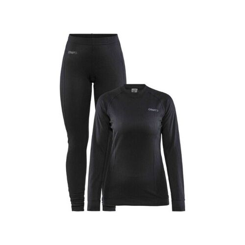 Set sous-v&ecirc;tements techniques femme CRAFT CORE Dry Baselayer Set W - Noir, respirant et confort thermique