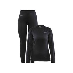 Set sous-v&ecirc;tements techniques femme CRAFT CORE Dry Baselayer Set W - Noir, respirant et confort thermique Rezé