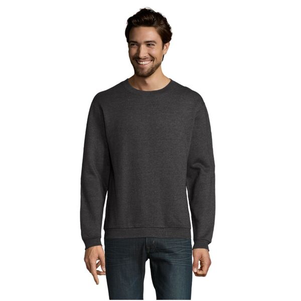 Sweat-shirt homme col rond SOL'S SPIDER 01168 - Molleton gratt&eacute; 260 g/m� confortable