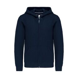 Sweat-shirt capuche zipp&eacute; enfant Kariban K455 - Confort molletonn&eacute; et haute r&eacute;sistance Rezé