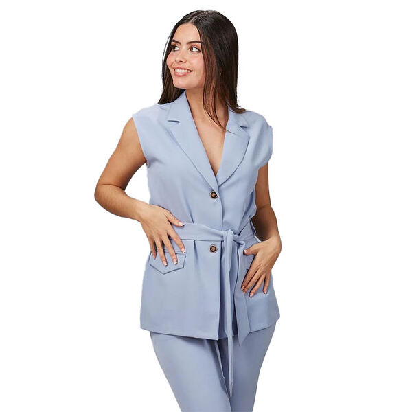 GILET A REVERS FEMME ARABIS PLANA 88% PES 12% ELAS REF.600037