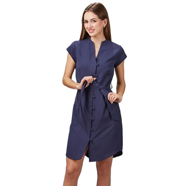 ROBE A BOUTONS DOUBLEE VIVAZ 195GR 65%PES 30%VI 5%EA REF 550006