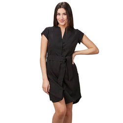 ROBE A BOUTONS DOUBLEE VIVAZ 195GR 65%PES 30%VI 5%EA REF 550006