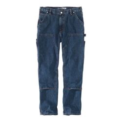 Pantalon de travail denim Carhartt LOOSE STRAIGHT DOUBLE-FRONT DUNGAREE 104944 - 100% coton renforc&eacute; Rezé