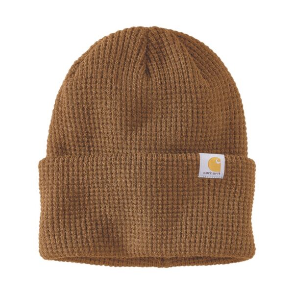 Bonnet maille gaufr&eacute;e avec revers Carhartt WAFFLE CUFFED BEANIE 107187 - Chaleur et confort