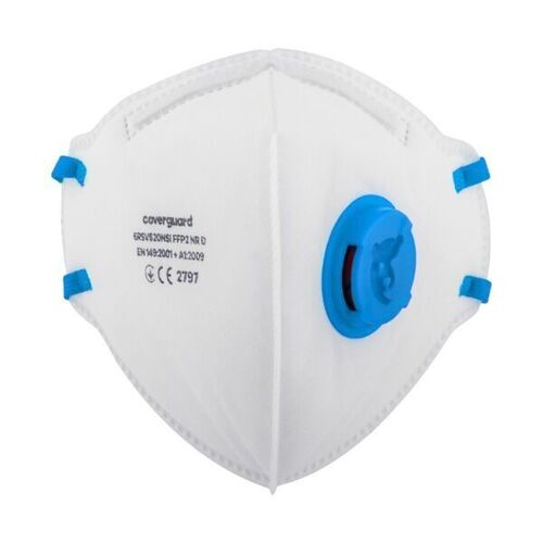 Masque respiratoire FFP2 NR D avec soupape COVERGUARD 6RSV520 - Boite de 10 masques