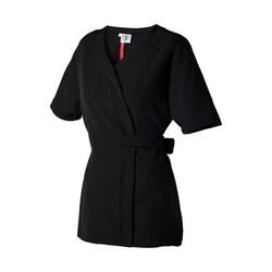 Tunique femme kimono Molinel KIM Noir - Confort stretch et coupe cintr&eacute;e