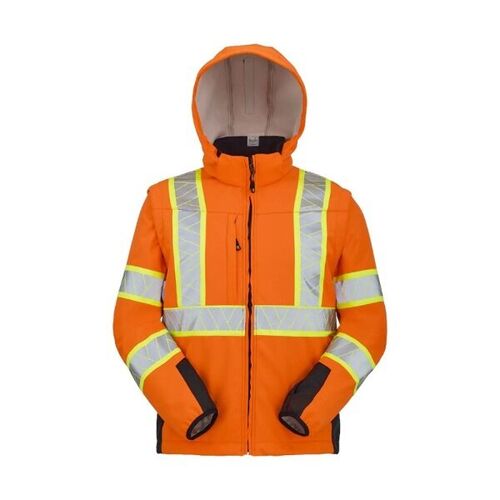Softshell haute visibilit&eacute; &agrave; manches amovibles ASTRAIA 9S35PI EN ISO 20471 Classe 3 - Coupe sport et Cordura�