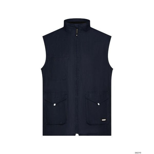 Gilet de travail sans manches DASSY MORRIS - Doublure polaire et tissu stretch recycl&eacute;