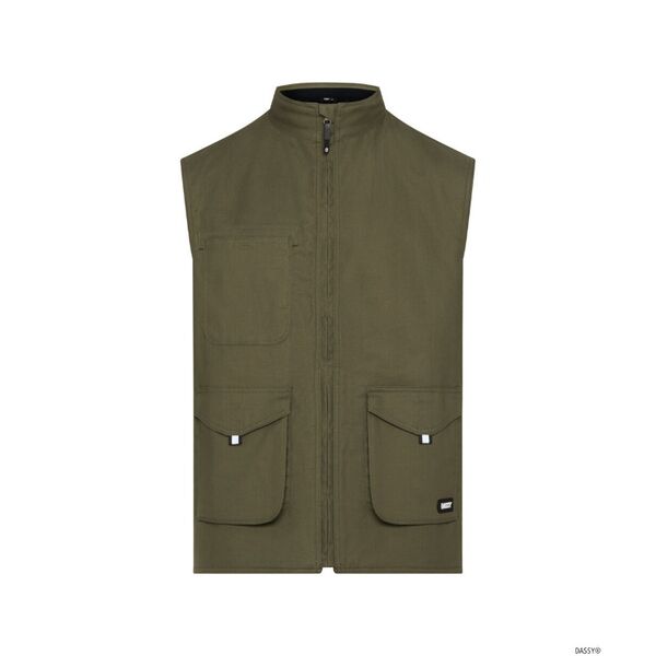 Gilet de travail sans manches DASSY MORRIS - Doublure polaire et tissu stretch recycl&eacute;