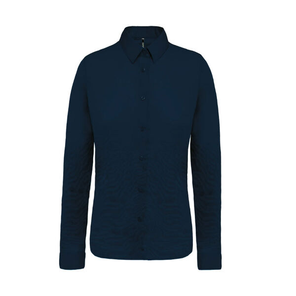 CHEMISE FEMME POPELINE 100% COTON ML REF.K510