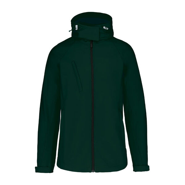 VESTE SOFTSHELL FEMME A CAPUCHE R&eacute;f : K414