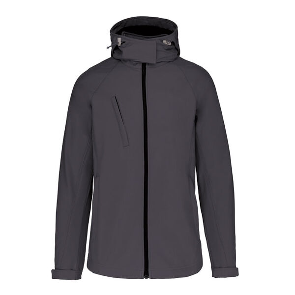 VESTE SOFTSHELL FEMME A CAPUCHE R&eacute;f : K414