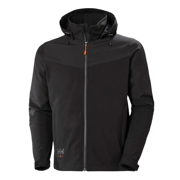 VESTE SOFTSHELL A CAPUCHE OXFORD 100% POLYAMIDE 385GR REF.74290