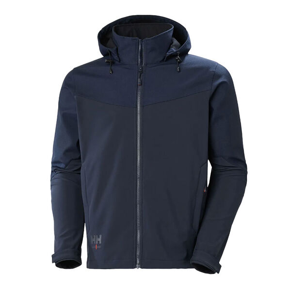 VESTE SOFTSHELL A CAPUCHE OXFORD 100% POLYAMIDE 385GR REF.74290