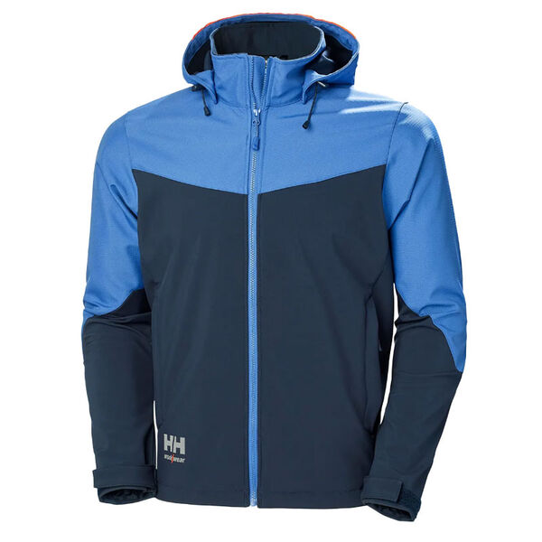 VESTE SOFTSHELL A CAPUCHE OXFORD 100% POLYAMIDE 385GR REF.74290