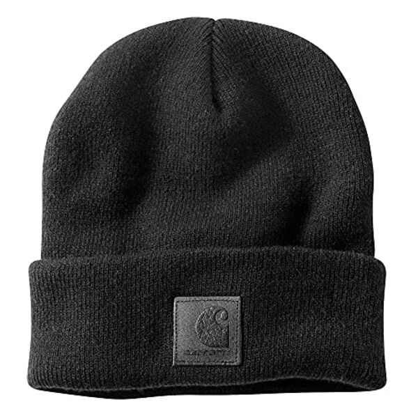 BONNET TRICOTE MAILLE DOUBLE EPAISSEUR REVERS LOGO CARHARTT REF.101070