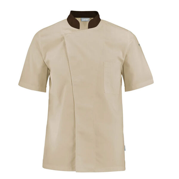 VESTE DE CUISINE HOMME MC COL OFFICIER TURNIP PC 215G REF.2TRNPC