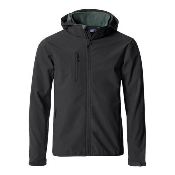 VESTE BASIC HOODY SOFTSHELL HOMME  A CAPUCHE 280G REF 0200912