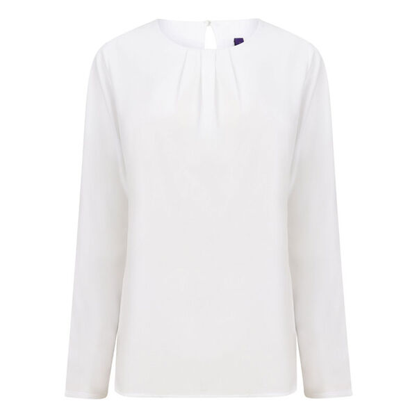 TOP COL PLISSE FEMME ML 100% POLYESTER 115G REF.H598