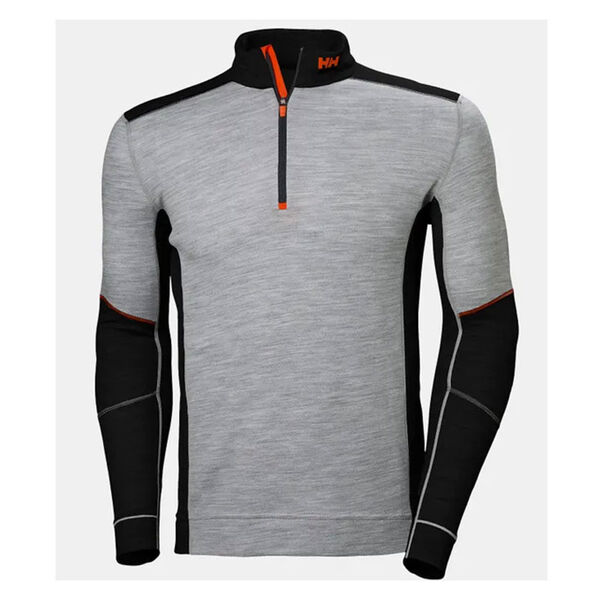 T-SHIRT LIFA THERMIQUE DEMI-ZIP ML MERINOS/POLYPROPYLENE 215GR REF.75107