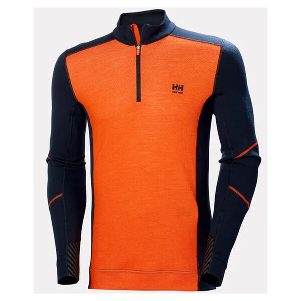 T-SHIRT LIFA THERMIQUE DEMI-ZIP ML MERINOS/POLYPROPYLENE 215GR REF.75107