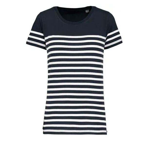 T SHIRT MC MARIN COL ROND BIO FEMME 100% COTON REF.K3034