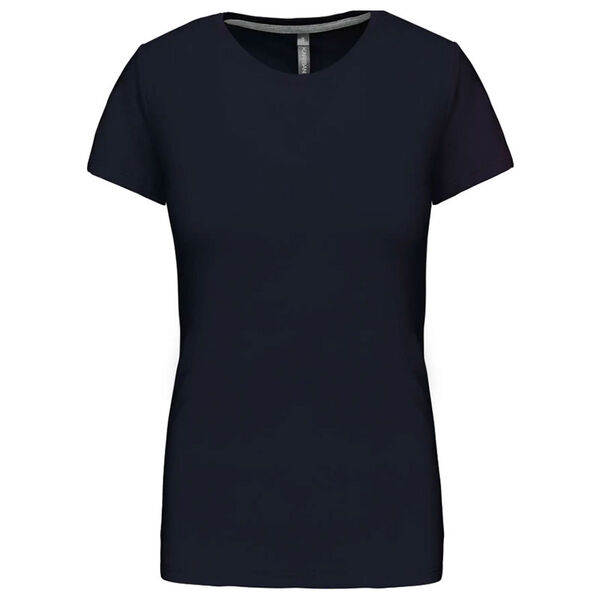 T SHIRT FEM.KARIBAN AJUSTE MC COL BATEAU 100% COTON R&eacute;f.K384